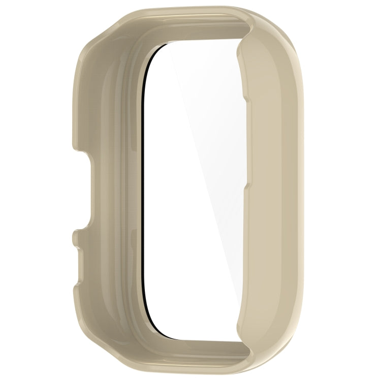 For Amazfit Aactive PC Integrated Tempered Glass Watch Case(Ivory White)