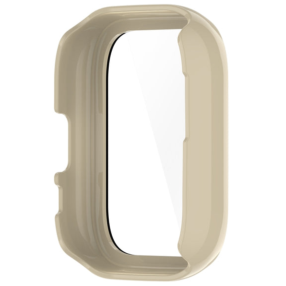 For Amazfit Aactive PC Integrated Tempered Glass Watch Case(Ivory White)