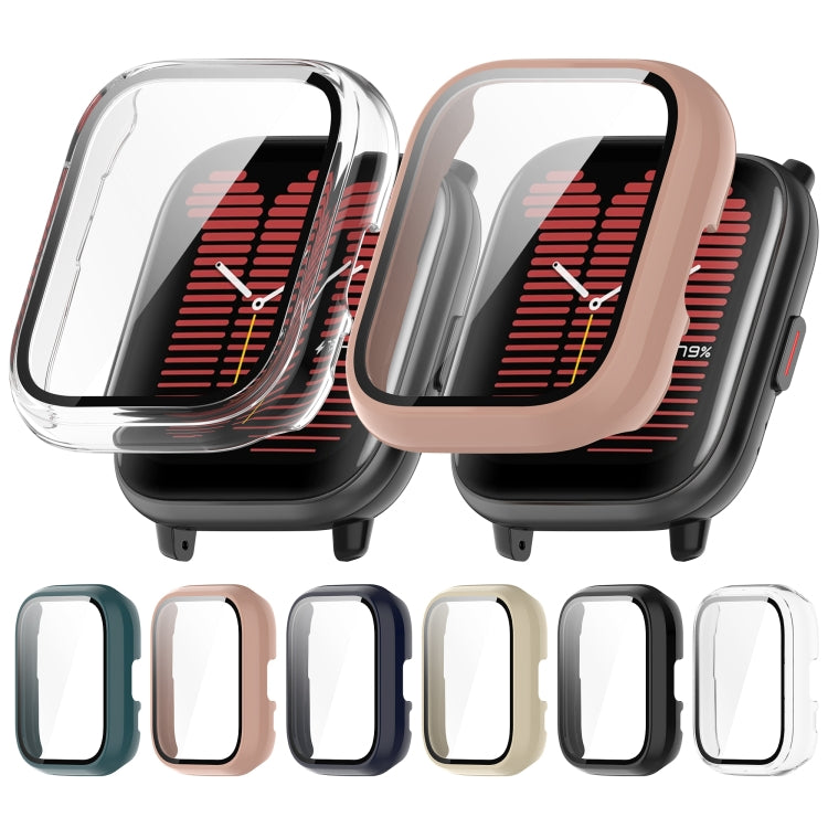 For Amazfit Aactive PC Integrated Tempered Glass Watch Case(Transparent)