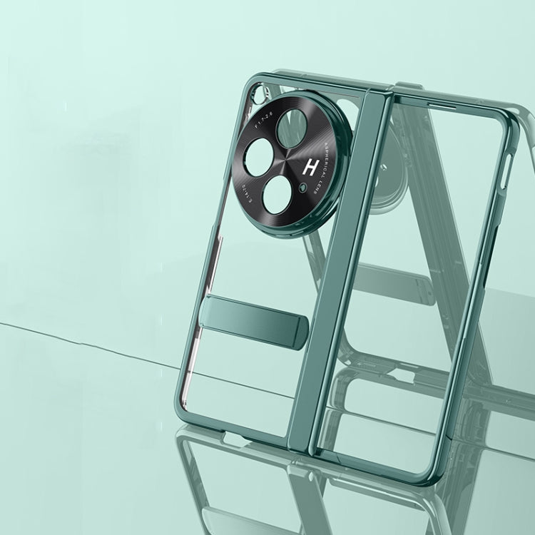 For OPPO Find N3 Electroplated Case-film Integral Hinge Shockproof Phone Case(Black)