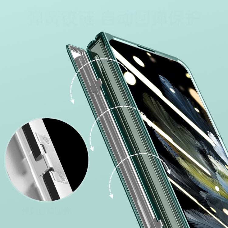 For OPPO Find N3 Electroplated Case-film Integral Hinge Shockproof Phone Case(Black)