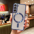 For Samsung Galaxy S23+ 5G MagSafe Electroplating TPU Phone Case(Blue) - Galaxy S23+ 5G Cases by PMC TechLife | Online Shopping South Africa | PMC TechLife