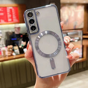 For Samsung Galaxy S23+ 5G MagSafe Electroplating TPU Phone Case(Sierra Blue)