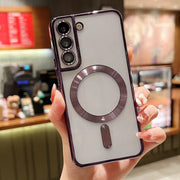For Samsung Galaxy S20 FE 5G MagSafe Electroplating TPU Phone Case(Purple)