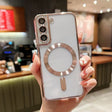 For Samsung Galaxy S21 FE 5G MagSafe Electroplating TPU Phone Case(Rose  Gold) - Galaxy Phone Cases by PMC TechLife | Online Shopping South Africa | PMC TechLife