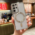 For Samsung Galaxy S21 Ultra 5G MagSafe Electroplating TPU Phone Case(Silver) - Galaxy S21 Ultra 5G Cases by PMC TechLife | Online Shopping South Africa | PMC TechLife