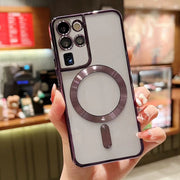 For Samsung Galaxy S20 Ultra 5G MagSafe Electroplating TPU Phone Case(Purple)
