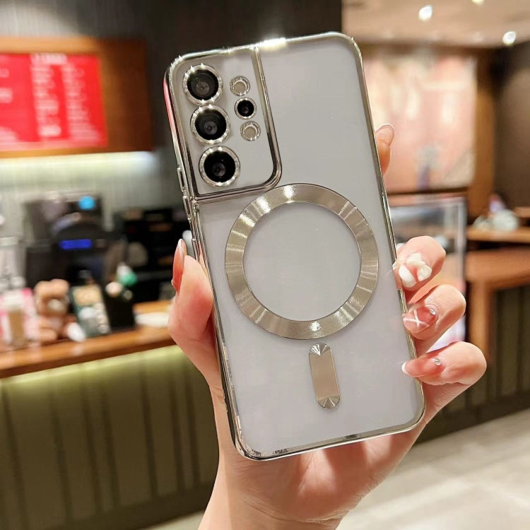 For Samsung Galaxy Note10+ MagSafe Electroplating TPU Phone Case(Silver)