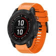 Compatible with Garmin Fenix 7X Pro 51mm 26mm Quick Release Silicone Watch Band(Orange) - Watch Bands by PMC TechLife | Online Shopping South Africa | PMC TechLife | Buy Now Pay Later Mobicred