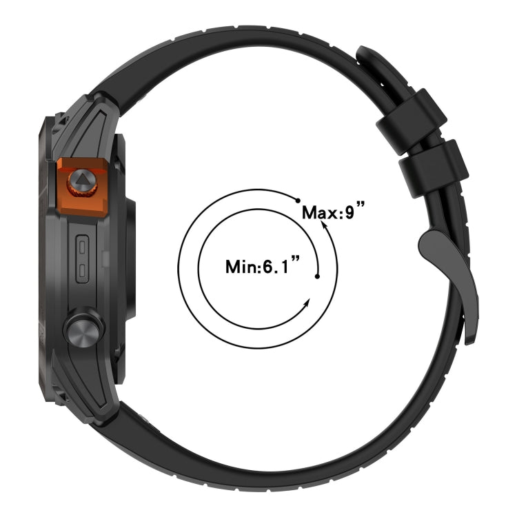 Compatible with Garmin Fenix 7X Solar 26mm Quick Release Silicone Watch Band(Sky Blue)