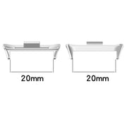 For Redmi Watch 4 1 Pair 20mm Stainless Steel Metal Watch Band Connector(Gold)