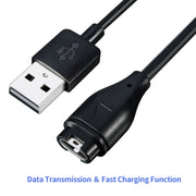 JUNSUNMAY Compatible with Garmin Venu 3 / Venu 3S Smart Watch Data Sync Charging Cable, Length: 1m, Interface:USB Port
