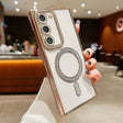 For Samsung Galaxy S24 5G Diamond Gradient Plated MagSafe TPU Phone Case(Gold) - Galaxy S24 5G Cases by PMC TechLife | Online Shopping South Africa | PMC TechLife
