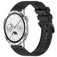 For Huawei Watch GT4 46mm 22mm Textured Silicone Solid Color Watch Band(Black) - Watch Bands by PMC TechLife | Online Shopping South Africa | PMC TechLife