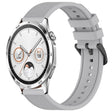For Huawei Watch GT4 46mm 22mm Textured Silicone Solid Color Watch Band(Grey) - Watch Bands by PMC TechLife | Online Shopping South Africa | PMC TechLife