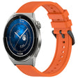 For Huawei Watch GT3 Pro 46mm 22mm Textured Silicone Solid Color Watch Band(Orange) - Watch Bands by PMC TechLife | Online Shopping South Africa | PMC TechLife | Buy Now Pay Later Mobicred
