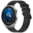 For Huawei Watch GT3 Pro 46mm 22mm Textured Silicone Solid Color Watch Band(Black) - Watch Bands by PMC TechLife | Online Shopping South Africa | PMC TechLife
