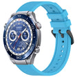 For Huawei Watch Ultimate 22mm Textured Silicone Solid Color Watch Band(Sky Blue) - Watch Bands by PMC TechLife | Online Shopping South Africa | PMC TechLife