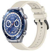 For Huawei Watch Ultimate 22mm Textured Silicone Solid Color Watch Band(Starlight)