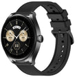For Huawei Watch Buds 22mm Textured Silicone Solid Color Watch Band(Black) - Watch Bands by PMC TechLife | Online Shopping South Africa | PMC TechLife | Buy Now Pay Later Mobicred