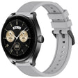 For Huawei Watch Buds 22mm Textured Silicone Solid Color Watch Band(Grey) - Watch Bands by PMC TechLife | Online Shopping South Africa | PMC TechLife