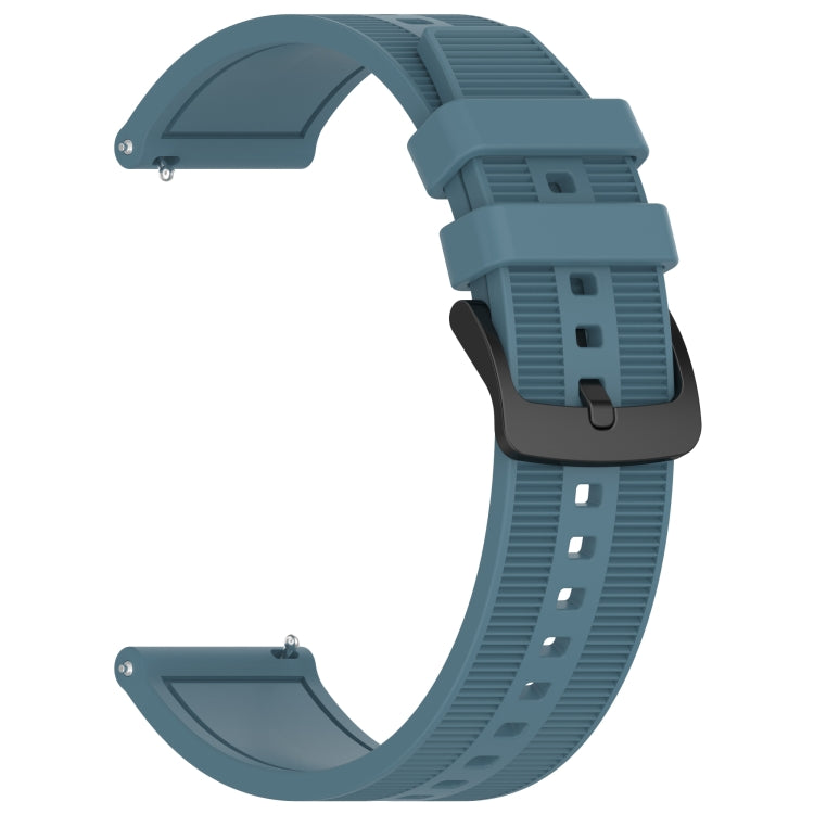 For Huawei Watch Buds 22mm Textured Silicone Solid Color Watch Band(Rock Cyan)
