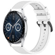 For Huawei Watch GT3 46mm 22mm Textured Silicone Solid Color Watch Band(White) - Watch Bands by PMC TechLife | Online Shopping South Africa | PMC TechLife