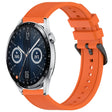 For Huawei Watch GT3 46mm 22mm Textured Silicone Solid Color Watch Band(Orange) - Watch Bands by PMC TechLife | Online Shopping South Africa | PMC TechLife