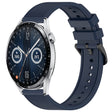 For Huawei Watch GT3 46mm 22mm Textured Silicone Solid Color Watch Band(Midnight Blue) - Watch Bands by PMC TechLife | Online Shopping South Africa | PMC TechLife