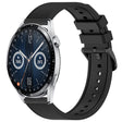 For Huawei Watch GT3 46mm 22mm Textured Silicone Solid Color Watch Band(Black) - Watch Bands by PMC TechLife | Online Shopping South Africa | PMC TechLife
