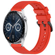 For Huawei Watch GT3 46mm 22mm Textured Silicone Solid Color Watch Band(Red) - Watch Bands by PMC TechLife | Online Shopping South Africa | PMC TechLife