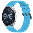 For Huawei Watch GT3 46mm 22mm Textured Silicone Solid Color Watch Band(Sky Blue) - Watch Bands by PMC TechLife | Online Shopping South Africa | PMC TechLife