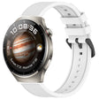 For Huawei Watch 4 Pro 22mm Textured Silicone Solid Color Watch Band(White) - Watch Bands by PMC TechLife | Online Shopping South Africa | PMC TechLife