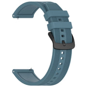 For Huawei Watch 4 Pro 22mm Textured Silicone Solid Color Watch Band(Rock Cyan)
