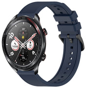 For Honor Watch Dream 22mm Textured Silicone Solid Color Watch Band(Midnight Blue)