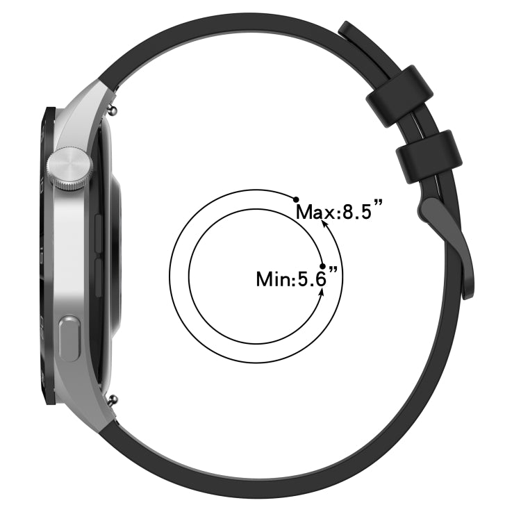 For Huawei Watch GT3 46mm 22mm Textured Silicone Solid Color Watch Band(White)