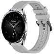 For Xiaomi Watch S2 22mm Textured Silicone Solid Color Watch Band(Grey) - Watch Bands by PMC TechLife | Online Shopping South Africa | PMC TechLife | Buy Now Pay Later Mobicred