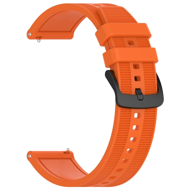 For Xiaomi Watch S1 Active 22mm Textured Silicone Solid Color Watch Band(Orange)