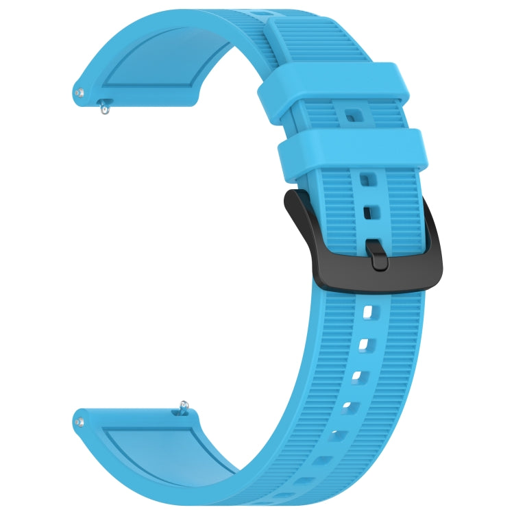 For Xiaomi Watch S1 Active 22mm Textured Silicone Solid Color Watch Band(Sky Blue)