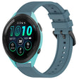 Compatible with Garmin Compatible witherunner 265 Music 22mm Textured Silicone Solid Color Watch Band(Rock Cyan) - free shipping - PMC TechLife - Order now!