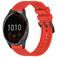 For Garmin Vivoactive 4 22mm Textured Silicone Solid Color Watch Band(Red) - Watch Bands by PMC TechLife | Online Shopping South Africa | PMC TechLife