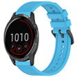 For Garmin Vivoactive 4 22mm Textured Silicone Solid Color Watch Band(Sky Blue) - free shipping - PMC TechLife - Order now!