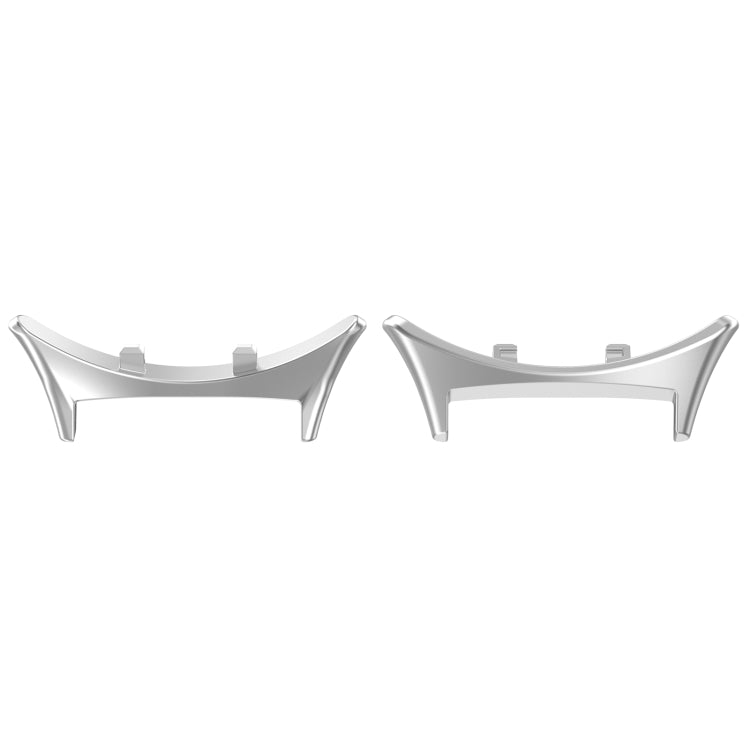 For vivo Watch 3 1 Pair Metal Watch Band Connector(Silver)