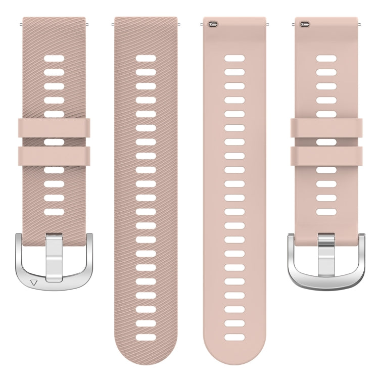 Compatible with Garmin D2 Air X10 43mm Cross Texture Silicone Watch Band(Pink)