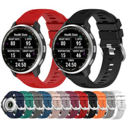 Compatible with Garmin D2 Air X10 43mm Cross Texture Silicone Watch Band(Dark Blue)