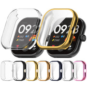 For Redmi Watch 4 Full Package TPU Electroplated Watch Protective Case(Pink)