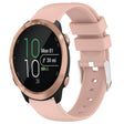 Compatible with Garmin Compatible witherunner 645 Music 20mm Smooth Solid Color Silicone Watch Band(Pink) - Watch Bands by PMC TechLife | Online Shopping South Africa | PMC TechLife | Buy Now Pay Later Mobicred