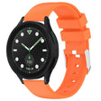 For Samsung Galaxy watch 5 Pro Golf Edition 20mm Smooth Solid Color Silicone Watch Band(Orange) - free shipping - PMC TechLife - Order now!