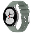 For Samsung Galaxy Watch 4 40mm 20mm Smooth Solid Color Silicone Watch Band(Olive Green) - Watch Bands by PMC TechLife | Online Shopping South Africa | PMC TechLife | Buy Now Pay Later Mobicred