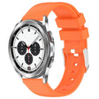 For Samsung  Galaxy Watch 4 Classic 42mm 20mm Smooth Solid Color Silicone Watch Band(Orange) - free shipping - PMC TechLife - Order now!